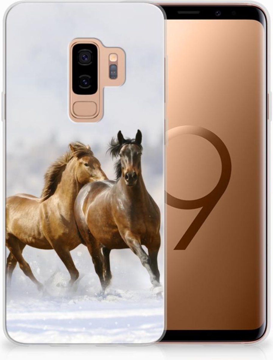 Samsung Galaxy S9 Plus TPU Hoesje Paarden