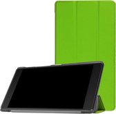 Tri-Fold Book Case - Geschikt voor Lenovo Tab 4 7 Essential Hoesje - Groen