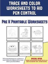 Pre K Printable Worksheets (Trace and Color Worksheets to Develop Pen Control)