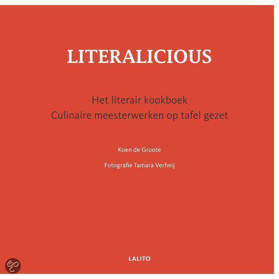Boekcover 'Literalicious', Het literair kookboek.
