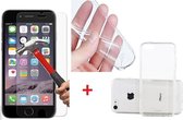 Ultra Dunne TPU silicone case hoesje Met Gratis 1x Tempered Glass Screen Protector iPhone 5C
