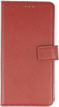 Bruin booktype wallet case Hoesje voor Huawei P Smart