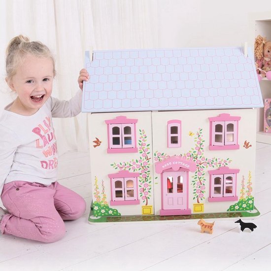 Bigjigs Toys Heritage Playset Rose Cottage maison de poupe | bol