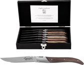 Couteaux à steak Laguiole Style de Vie Luxury Line - 6 pièces - Couleur bois