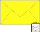 Benza Wenskaart Enveloppen - Langwerpig 16,2 x 11,4 cm = C6 - Geel - 100 stuks