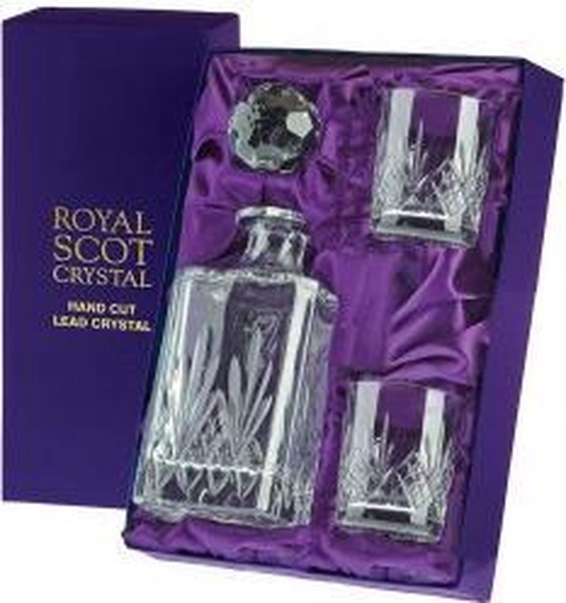 Royal Scot Crystal Highland Decanter Set
