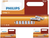 36 Stuks (3 blisters a 12st) - AAA R3 Philips LongLife Zinc Alkaline