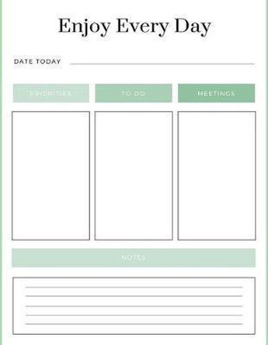 Enjoy Every Day Meetings to Do Priorities Today - cover