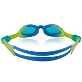 #DoYourSwimming - Zwembril incl. transportbox - »Flippo« - anti-fog systeem, krasbestendige glazen met geïntegreerde UV-bescherming  - voor kinderen tot 12 jaar - blauw/geel