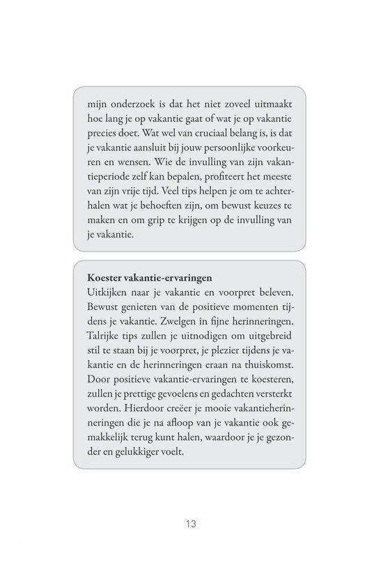 De kunst van het vakantievieren