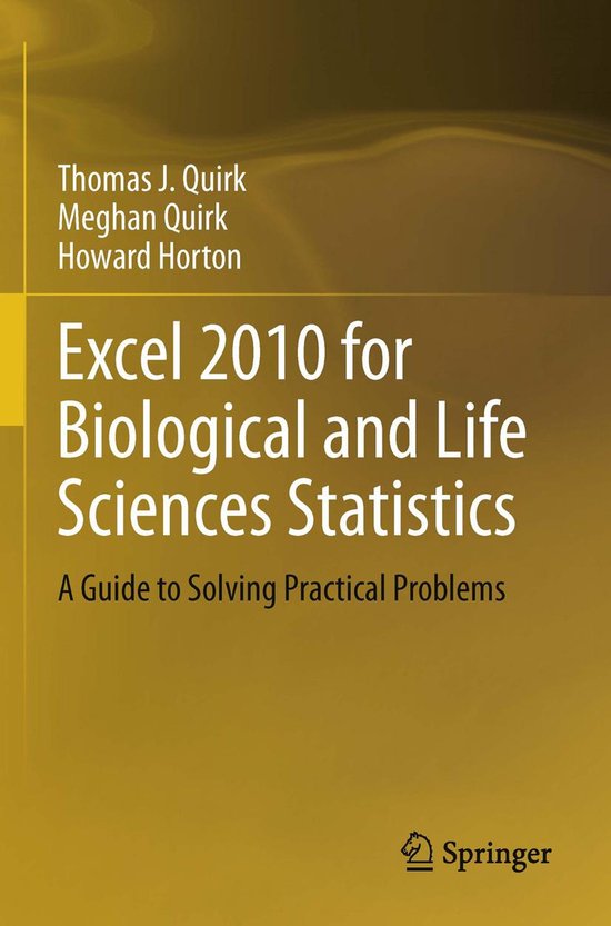 Mathematics and Statistics (R0) - Excel 2010 for Biological  ... - cover