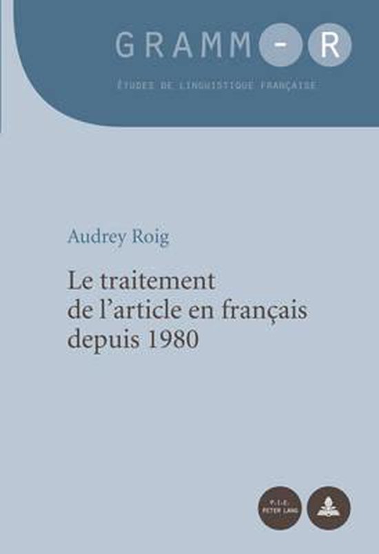 Le Traitement de l'Article En Francais Depuis 1980 - cover