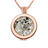 Quiges - RVS Ketting met 25mm Munthouder en Munt EPRHZ309