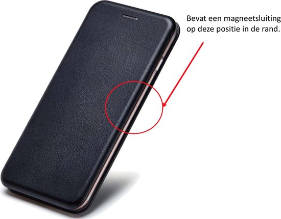 bol.com | Apple iPhone 6 / 6s - Lederen Wallet Hoesje Zwart met Siliconen  Houder - Portemonee...