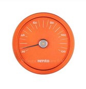 Design sauna thermometer - Oranje (âŒ€15cm)