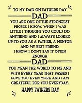 To My Dad On Fathers Day