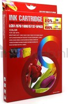 Huismerk - Inktcartridge / LC970 / 1000 12-Pack / Zwart en Kleur - geschikt voor Brother
