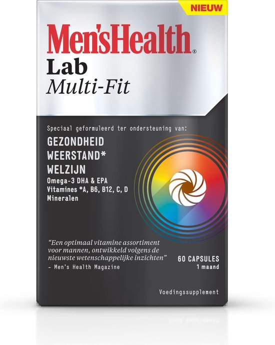 Mens Health Lab Multi Fit 60 capsules Voedingssupplement