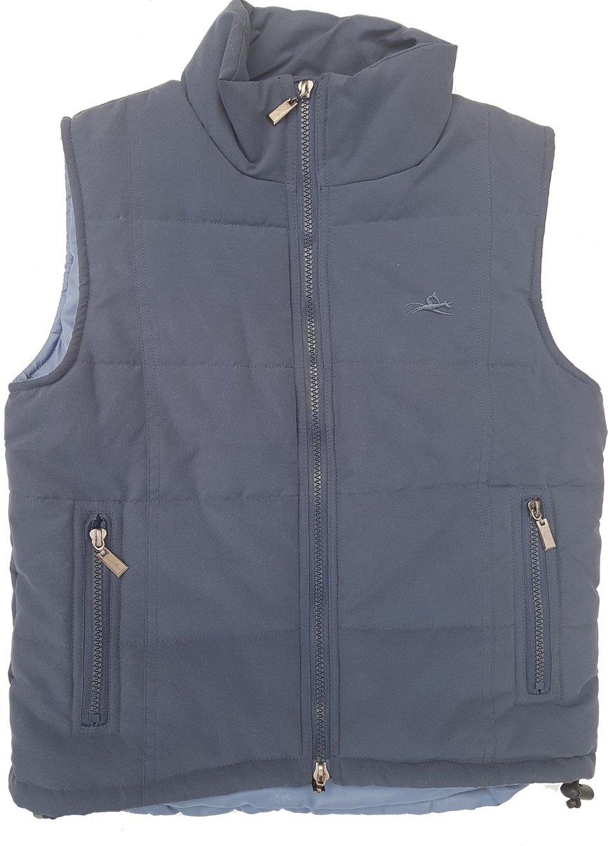EQUI THEME - ruiter bodywarmer - Maat 152 - navy - steelblue