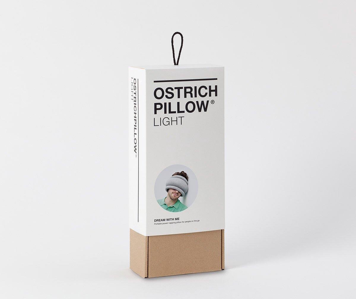 Oreiller De Voyage Ostrich Pillow Col Go - Bleu Foncé, Mousse Mémoire