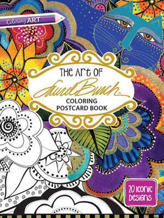 The Art of Laurel Burch Coloring Postcard Book, Laurel Burch