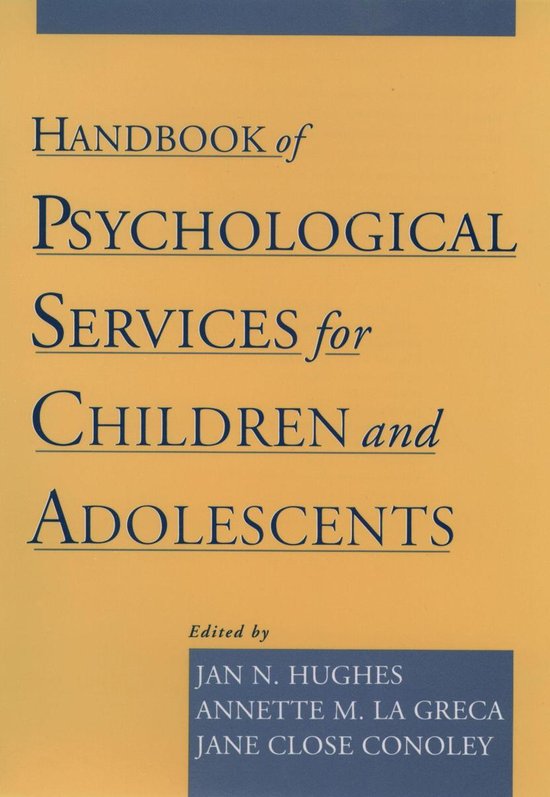 Handbook of Psychological Services for Children and Adolesce ... - cover