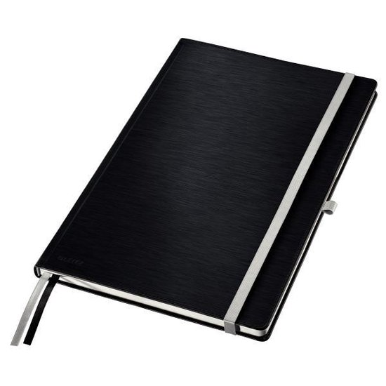 Leitz Style Notitieboek met Harde Kaft - A4 - Geruit - Zwart | bol.com