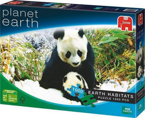 Moderator cilinder Aangepaste Jumbo Puzzel BCC Planet Earth Grote Panda - Legpuzzel - 1000 stukjes |  bol.com