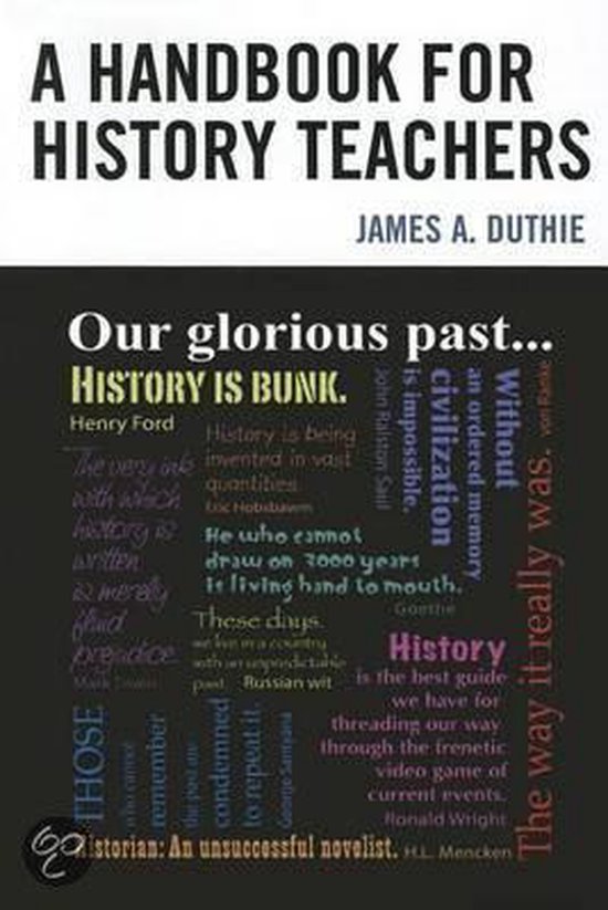 Handbook for History Teachers, James A Duthie 9781283940450 Boeken