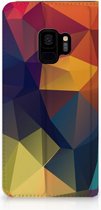 Telefoon Hoesje Geschikt voor Samsung S9 Design Polygon Color