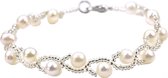 Zoetwaterparel armband Twist Pearl White