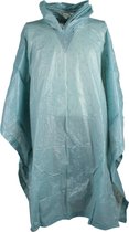 Free And Easy Regenponcho Unisex Blauw Regeldruppel One Size