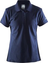 Craft Polo Shirt Pique Classic Women Marineblauw maat S