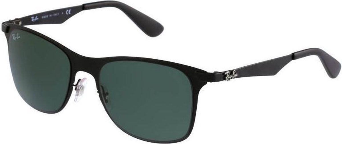 Ray-Ban Wayfarer Flat Metal RB3521 161/8G - Zonnebril - Blauw - 52 mm | bol