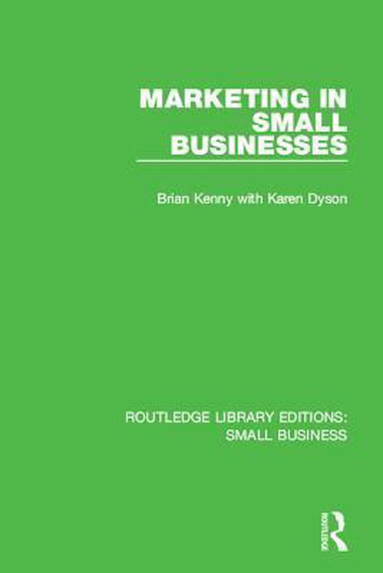 Routledge Library Editions: Small Business - Marketing in Sm ... - cover