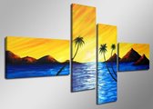 Art4-all - Canvas Schilderij Blue Curacao - 160x70cm