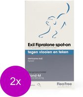 Flea Free Fipralone Spot-On Hond Medium - Anti vlooien en tekenmiddel - 2 x 3 pip