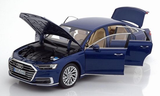 Beraadslagen verkopen Luidspreker Norev - Audi A8 L 2017 - Blauw metallic - Schaal 1:18 | bol.com