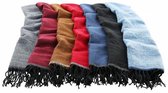 Tweekleurige sjaal, Kleur Navy