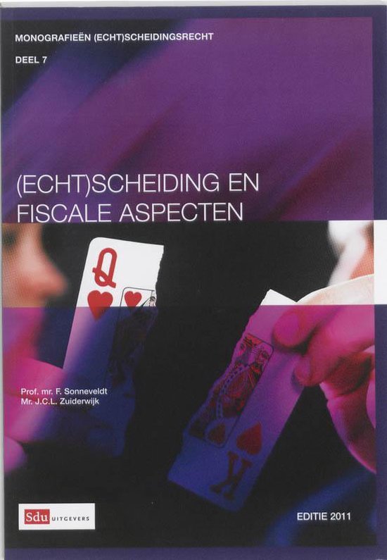 Cover van het boek '(Echt)scheiding en fiscale aspecten' van F. Sonneveldt