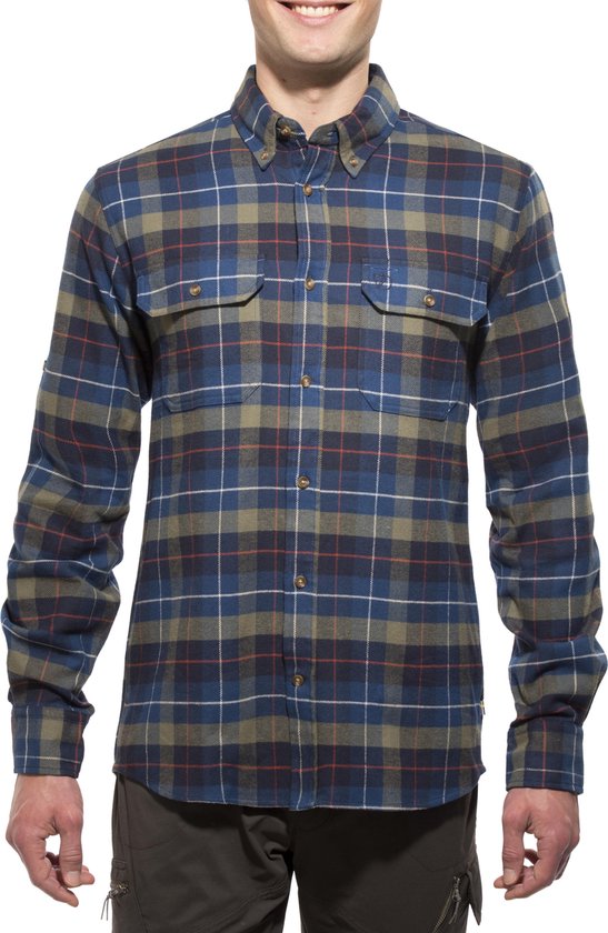 Dubinik 13 oz Ultra Zwaargewicht Flanel Shirt voor Mannen Lange Mouw Casual Button Down Zachte Katoen Plaid Warme Shirts, Zwart Paars en Geel, M
