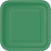 UNIQUE - 14 grote smaragdgroene kartonnen borden