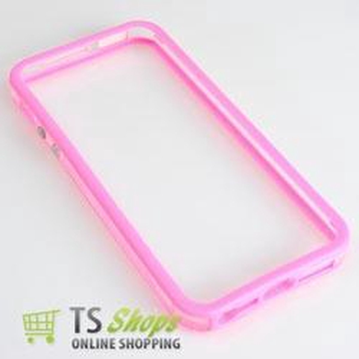 Apple iPhone 5 5S Bumper case Roze/Pink + Transparant