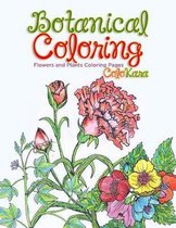 Easy Adult Coloring Book Large Print- Botanical Coloring Book for Adults
