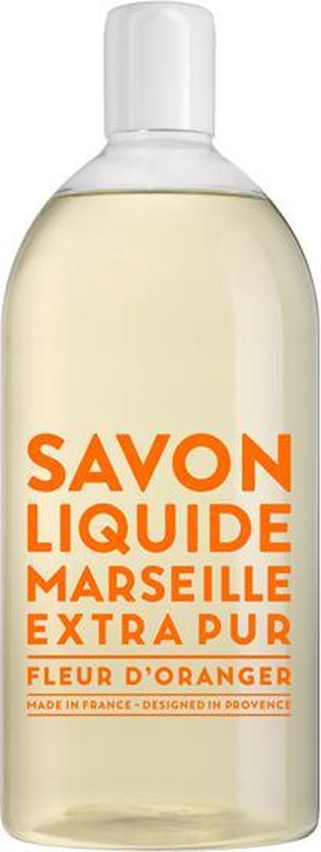 Goedkoopste Savon de Marseille vloeibare handzeep Extra Pur Fleur d'Oranger 1 liter navulling