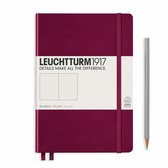 Leuchtturm1917 A5 Medium Notitieboek Hardcover Blanco Port Red