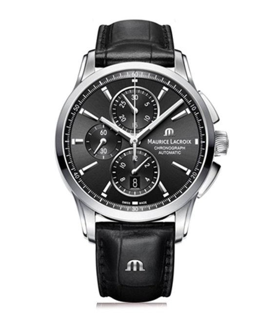 Maurice Lacroix PT6388-SS001-330-1 horloge heren - zwart - edelstaal |  bol.com