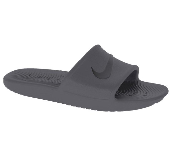 Nike Kawa Slippers - Maat 38.5 - Mannen - grijs/zwart | bol.com