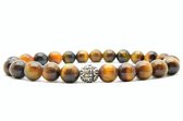 Beaddhism - Armband - Tiger - Gosha - 8 mm - 17 cm