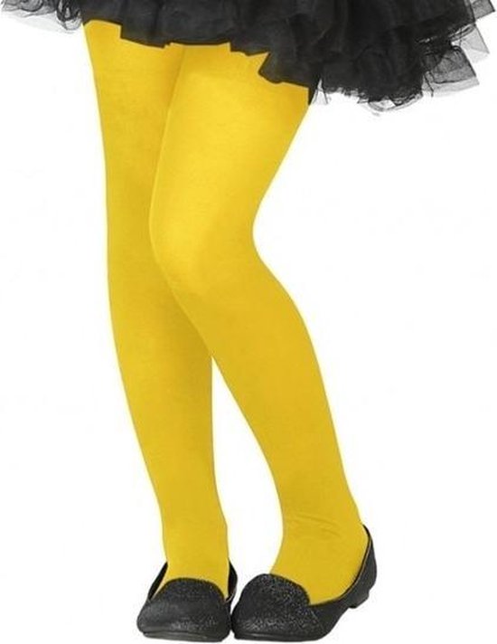 Collant habillé jaune fluo pour enfant | bol.com